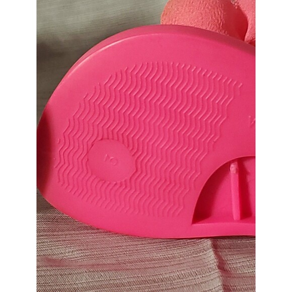 Baby Girl Hot Pink Jelly Sandals W/Flower (Size 3) Spring/Summer/Easter/Beach - Picture 13 of 16